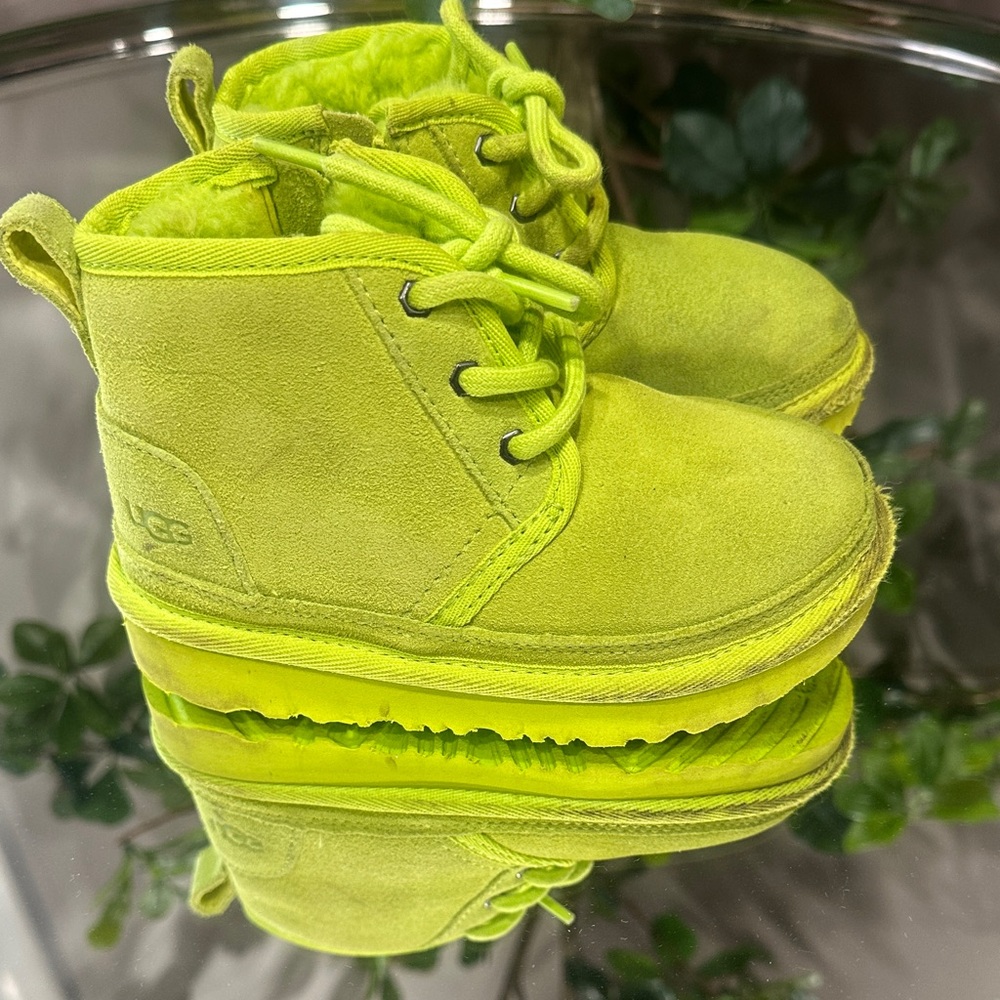 UGG Kids Vibrant Lime Boots